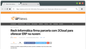 Rech Informática firma parceria com 2Cloud para oferecer ERP na nuvem